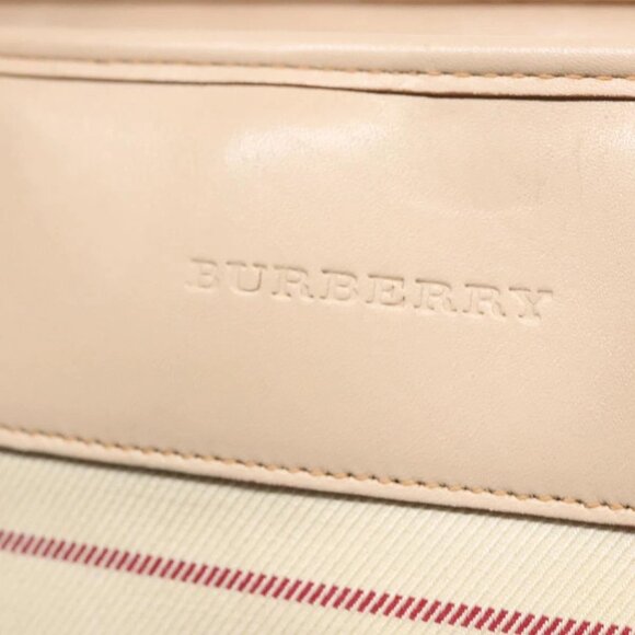 BURBERRY Hand Bag Canvas Beige Auth ti2859 - Picture 10 of 16